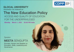 Glocal University Organised Webinar on The New Education Policy